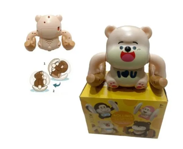 Brinquedo Ursinho Gira Gira com Luzes Som e Movimento