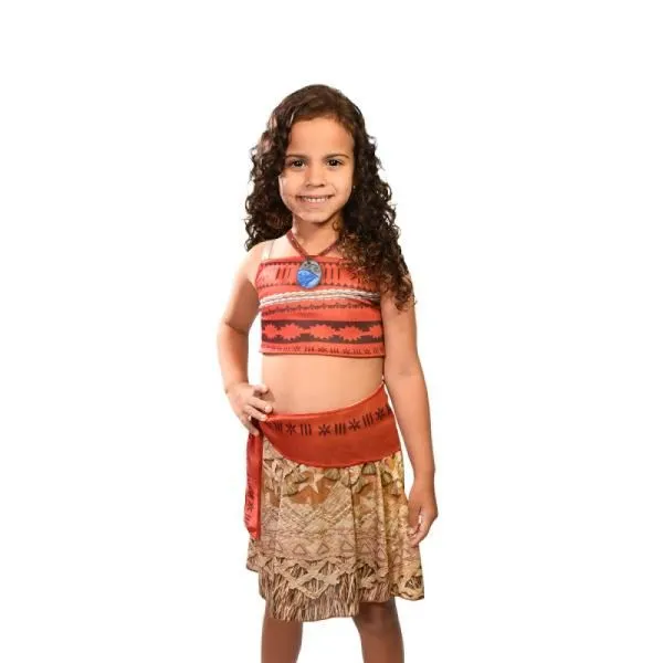 Fantasia Infantil Premium Disney Moana Original Luxuosa M