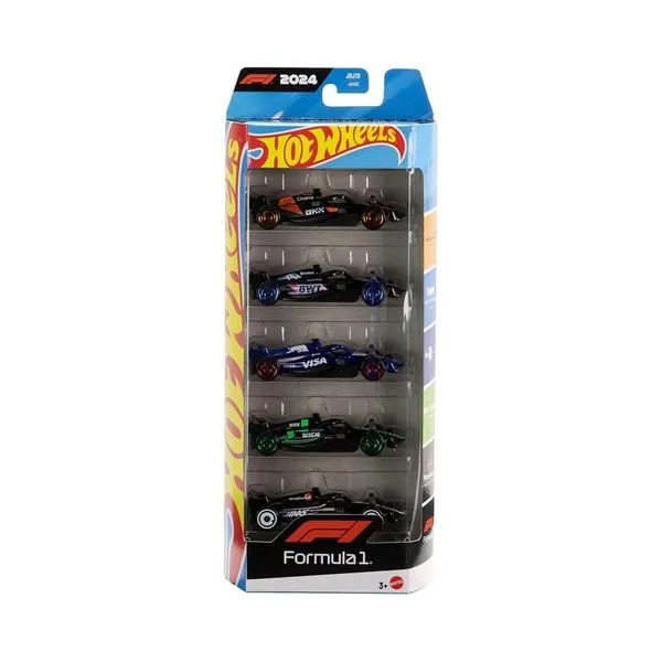 PACK HOT WHEELS FORMULA 1 2024 - 5 MINIATURAS - MATTEL