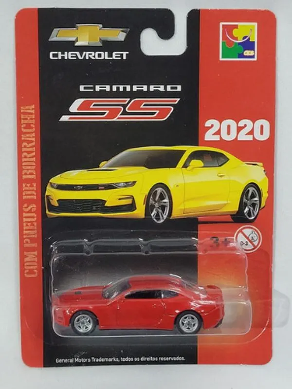 Chevrolet Camaro Ss 20 - 1:64 Pneu Borracha Cks  1magnus Vermelho