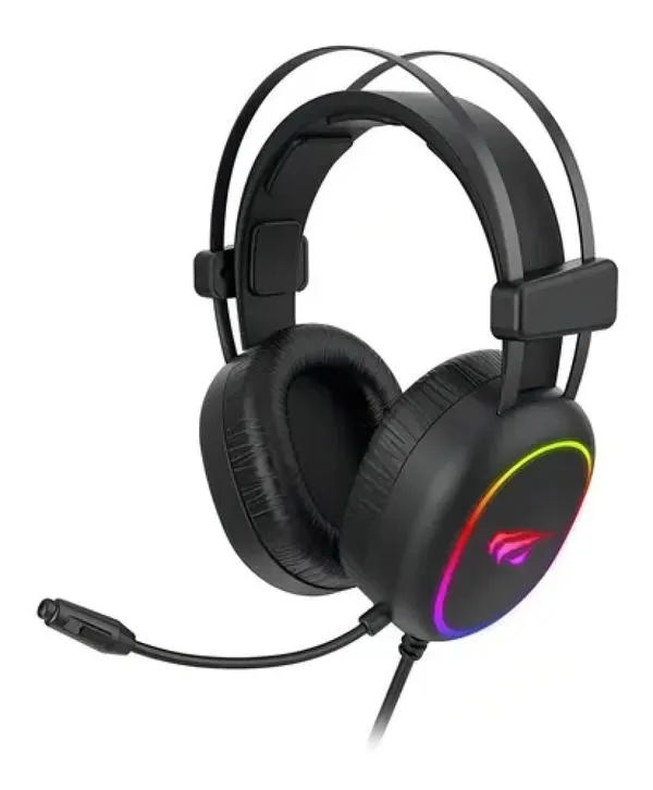 Fone de Ouvido Headset Gamer Havit H2016d Led Rgb Cor Preto