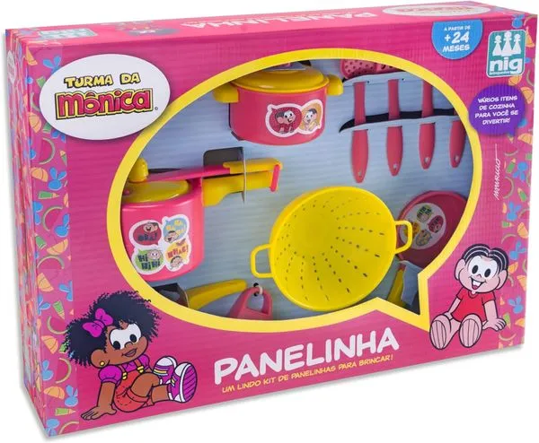 KIT PANELINHAS TURMA DA MONICA - NIG