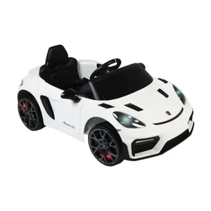 Carro Elétrico Infantil Porsche Spyder 718 Rs 12v Branco Bel