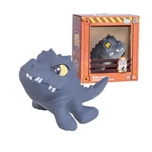 Figura De Ação - Jurassic World - Mini Mosasaurus - Cinza - Baby Dinos - Pupee