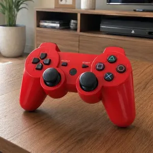 Controle Playstation 3 DoubleShock Para Ps3 SmarTv Pc Game Vermelho