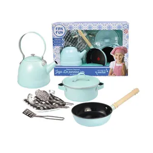 Conjunto De Acessórios - Panelas de Metal - Pequeno Gourmet - Fanfun