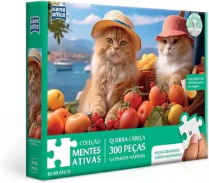 MENTES ATIVAS - GATINHOS NA PRAIA - - QUEBRA CABEÇA 300 PEÇAS - TOYSTER