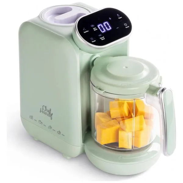 Processador de Alimentos para Bebê 5 em 1 Multifuncional e Inteligente, 110V, Chefhandy, Verde 110v