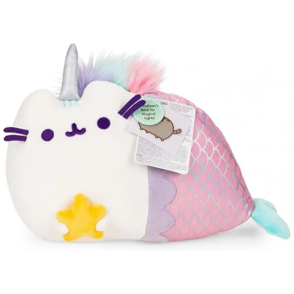 Pelúcia Sereia Pusheenicorn para Crianças Maiores de 1 Ano, GUND 6064049, Rosa