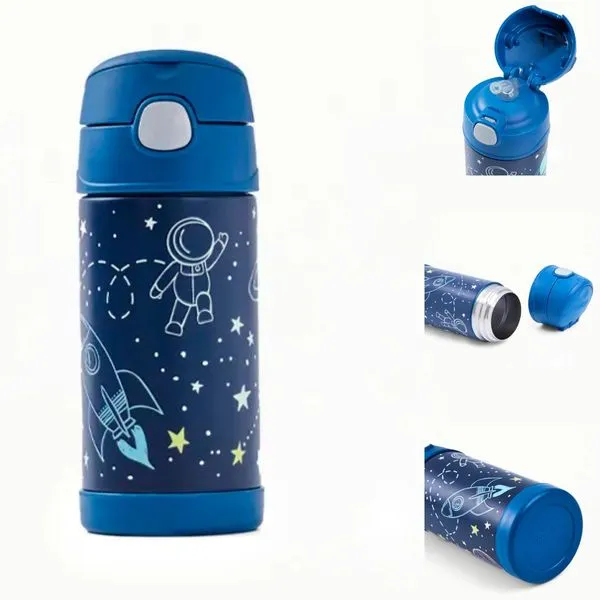 GARRAFA TÉRMICA FUNTAINER ASTRONAUTA AZUL - 355ML - THERMOS