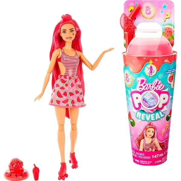 Boneca Barbie Pop Reveal Surpresa de Frutas Original 1magnus Laranja