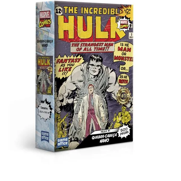 Quebra-Cabeça - 500 Peças Nano - Disney - Marvel - Hulk - Toyster
