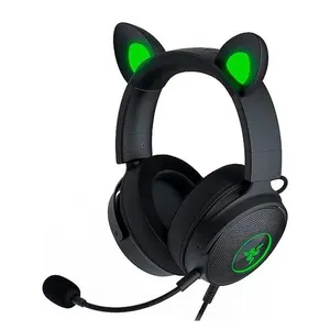 Headset Gamer Razer Kraken Kitty V2 Pro, Chroma RGB, Som Surround 7.1, Drivers 50mm, USB Único / Preto
