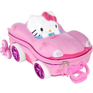 Mochila de Rodinhas 3D Maxtoy Hello Kitty Carro Rosa Único