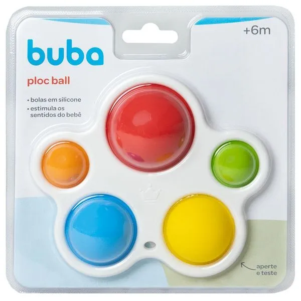 Brinquedo Ploc Ball Buba Colorido Único