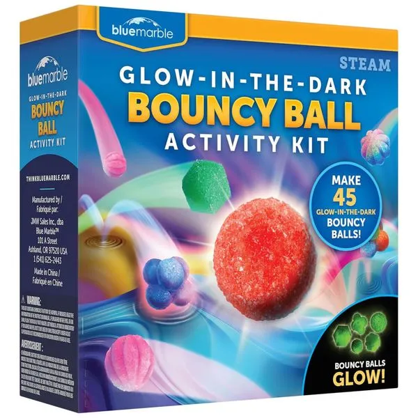 Kit de Fabricação de Bolinhas Saltitantes Multicolor – Brinquedo Educativo STEM, Presente Criativo para Crianças, Blue Marble