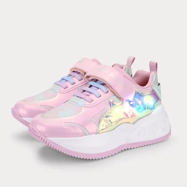 Tênis Infantil de Rodinhas Bibi Skatenis Light 2.0 Rosa 34