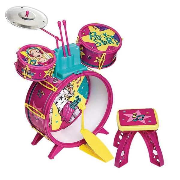 Bateria Infantil Barbie Fabulosa Fun F0004-7