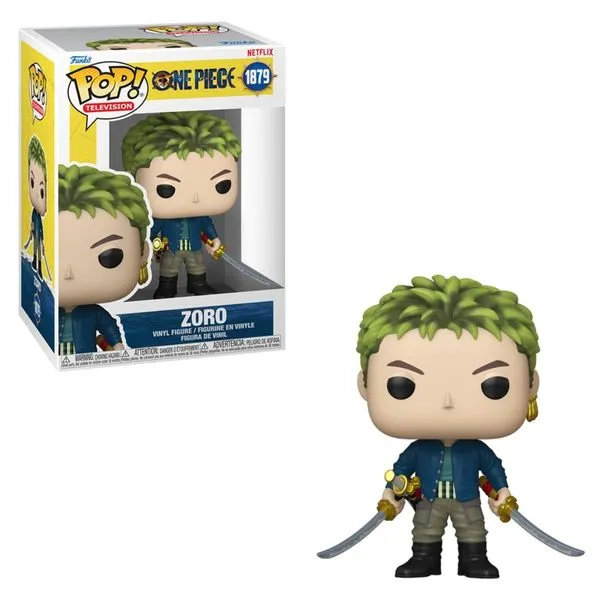 Boneco Funko Pop Roronoa Zoro 1879 One Piece Live Action Netflix Original