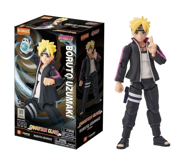 Boneco Articulado Boruto Uzumaki Champion Class - Model Kits - 98 Peças - Naruto Next Generations - Blokees