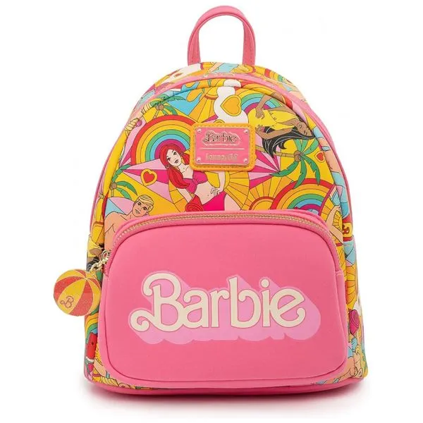 Mochila Escolar Infantil Barbie Verão para Crianças Maiores de 12 Anos, Rosa 110v