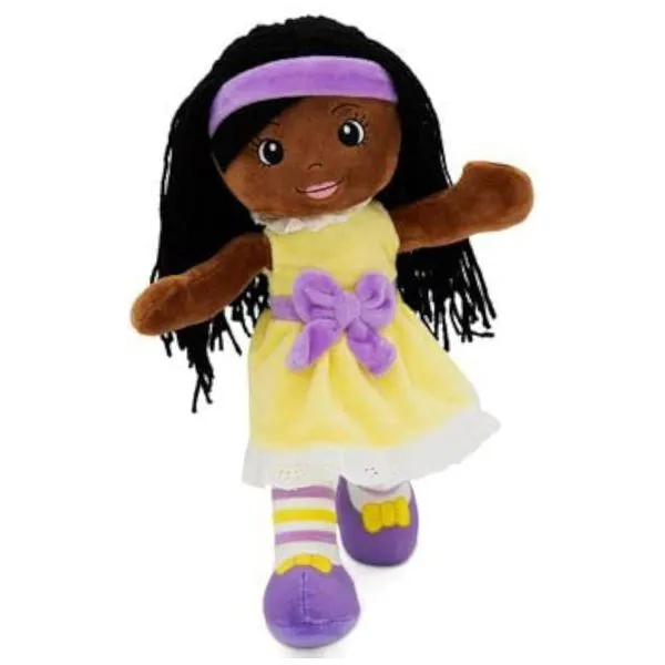 Boneca Bebê de Pano Kaylie, da Playtime by Eimmie - 35,56 Centímetros - Ideal para Crianças - Brinquedo Lavável com Tecido Sensorial - Perfeito para