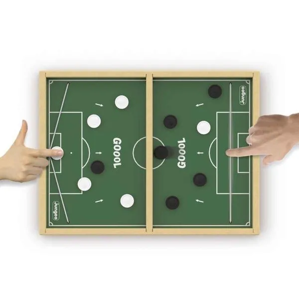 Jogo Gol A Gol Futebol De Botão Em Madeira, Junges, Tabuleiro 30x40cm, Crianças +3 Anos