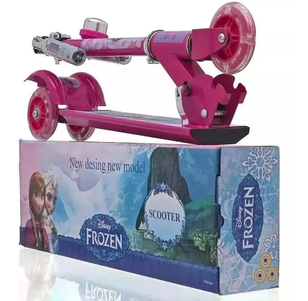Patinete Infantil Frozen Menina 3 Rodas