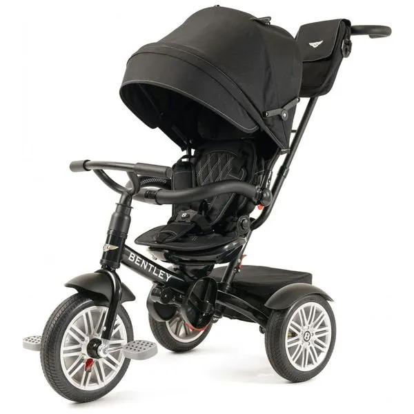 Triciclo Infantil para Passeio com Assento Ajustável 6 Estágios, Idade Recomendada 1 a 5 Anos, Bentley, Preto 110v