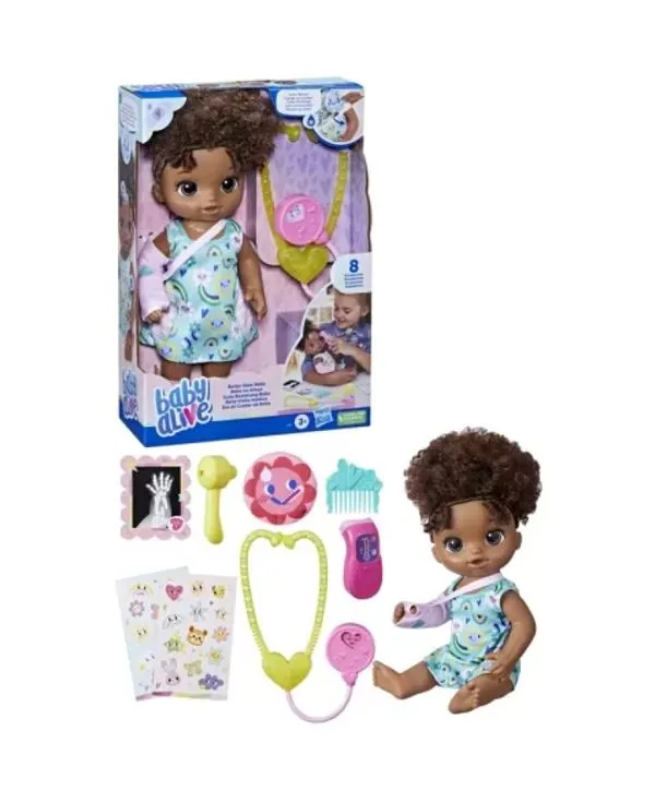 Boneca Baby Alive Dia de Cuidar da Bella Negra - Hasbro
