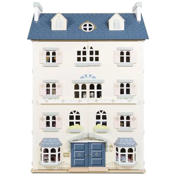 Casa de Bonecas Palace House Grande em Madeira, Um Presente Encantador, Conjunto de Brincar com 5 Andares - Le Toy Van
