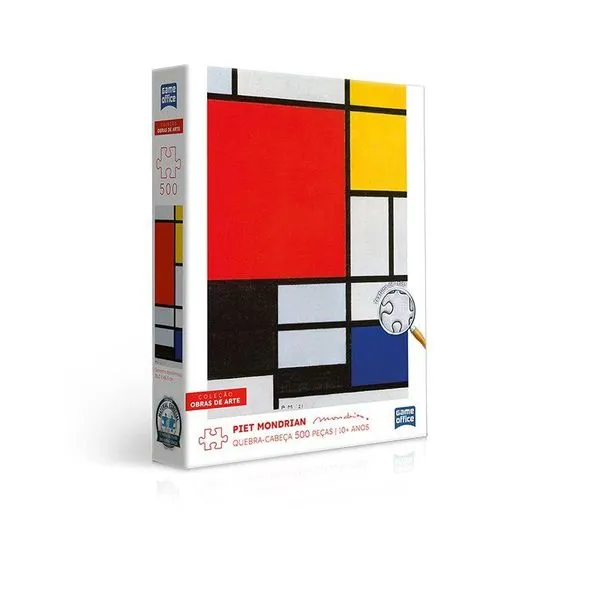 Quebra-Cabeça 500 Peças Piet Mondrian - Toyster