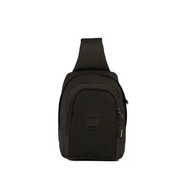 Mochila Masculina Transversal Juvenil BG Mesh U / Preto