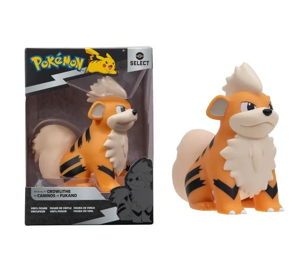 Action Figure Pokémon - Figura de Vinil 9 cm - Pokémon Select - Jazwares Growlithe