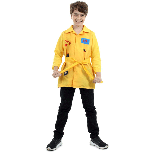 Fantasia Infantil - D.P.A. - Detetives do Prédio Azul - Capa Básica - Amarelo - Sulamericana - P