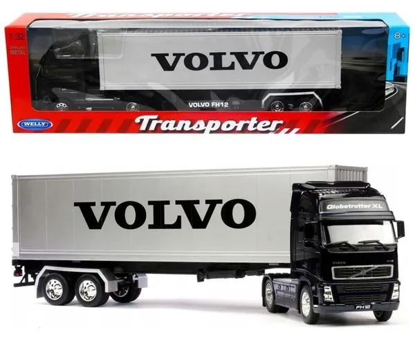 Caminhão Volvo FH12 Baú - Transporter - 46 cm 1/32 - Welly