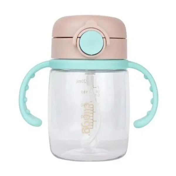 Copo Tritan Bits Canudo 220ml +6m Neutro Clingo
