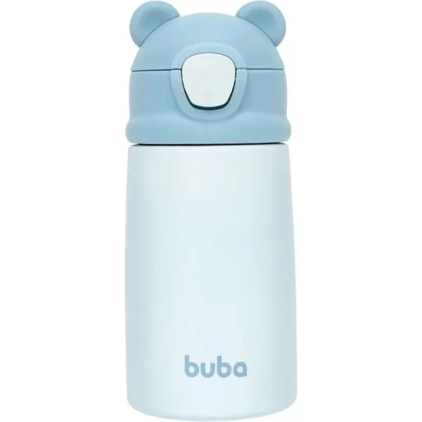 Copo Térmico Parede Dupla 320ml Ursinho Azul - Buba