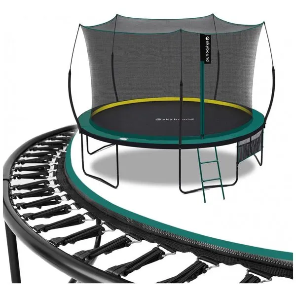 Trampolim SkyBound Springfree para crianças e adultos Trampolim Springless com gabinete para trampolim recreativo interno e externo Cordas elásticas