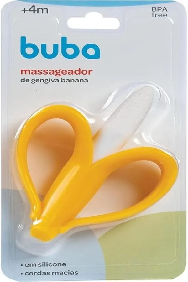 Massageador De Gengiva Infantil Banana Amarela Buba - 16166