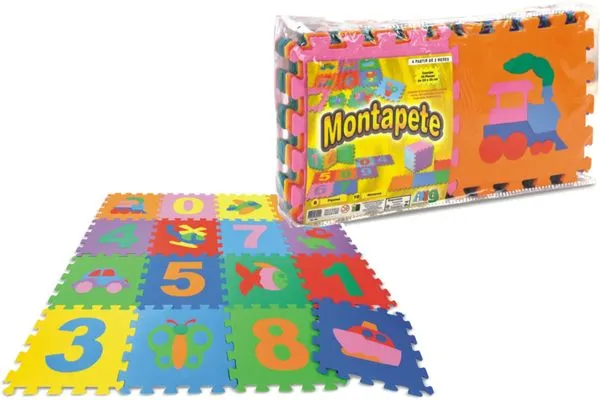 Tapete De Eva Infantil Números E Figuras 18 Placas Nig 0900