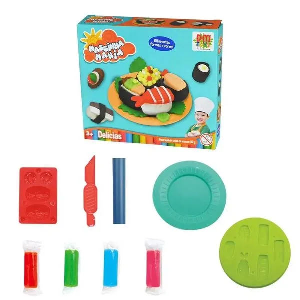 Sushi Massinha Mania Delicias - DM TOYS DMT6625