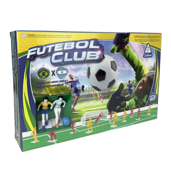 Futebol Club Gulliver Original, Brasil x Argentina, Edição Especial Jogadores Pintados À Mão