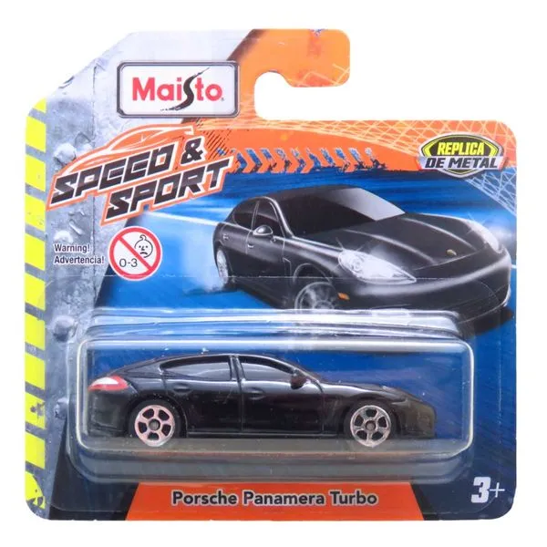 Porsche Panamera Turbo Preto - Fresh Metal - 1/64 - Maisto