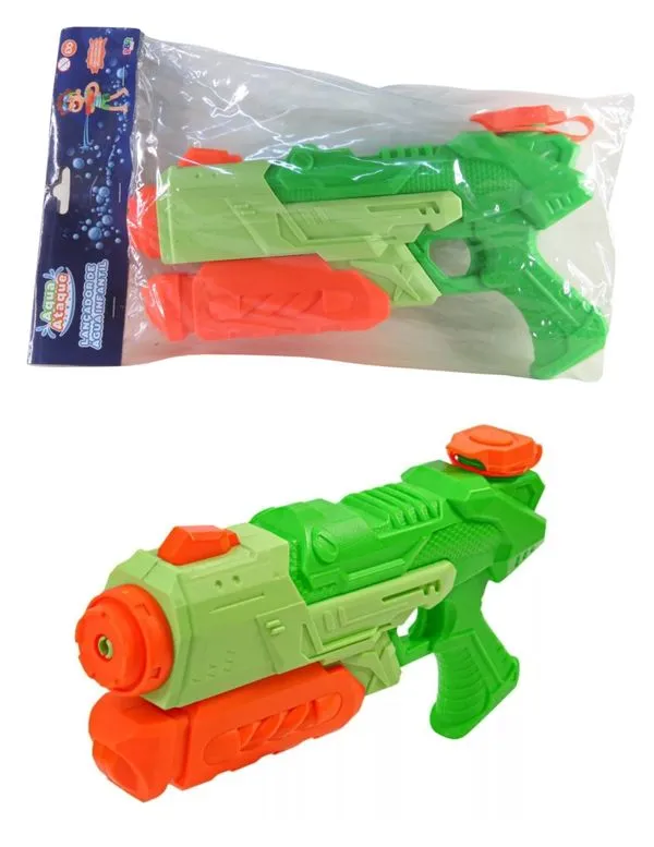 Lançador de Água Infantil - Water Gun - Aqua Ataque - BBR Toys Verde