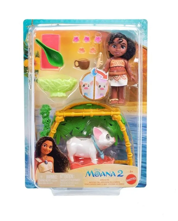 Conjunto Moana 2 Hora Do Banho Simea E Pua | Mattel
