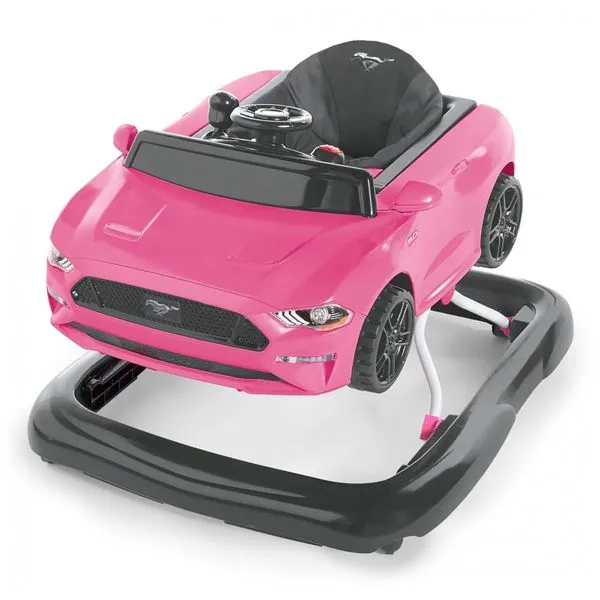 Andador Interativo 4 em 1 com Atividades e Assento Ajustável, Bright Starts, Rosa 110v