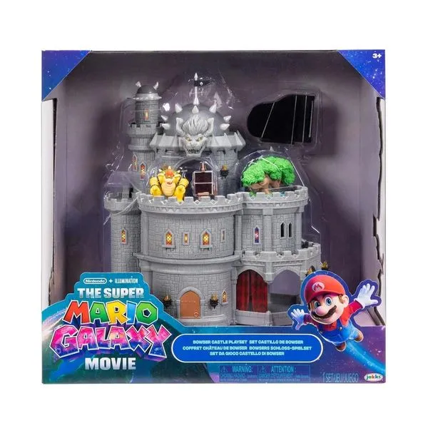 Playset Castelo do Bowser Super Mario Filme Sunny Com Bowser e Piano Com Som