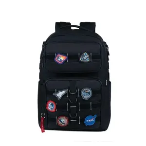 Mochila Escolar Masculina Espacial Nasa Preta U / Preto