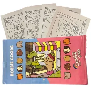 40X Bobbie Goods Cards para Colorir Pacote com 4 Unidades